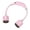 Pink, variant on Linnome Hands Free Portable Neck Fan USB Rechargeable Long Battery Lightweight Wearable for Hiking Camping Travel
