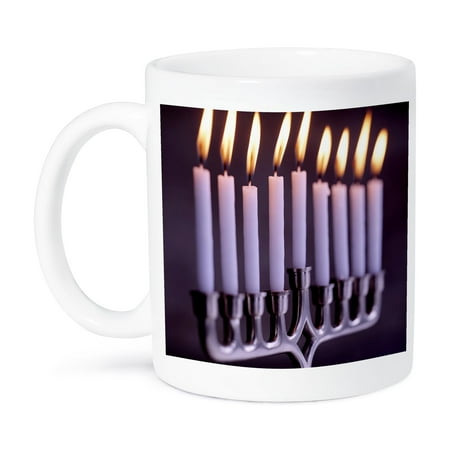 3dRose Hanukkah Candles 15oz Mug