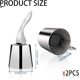 thumbnail image 2 of 2pcs Wine Bottle Stoppers, Stainless Steel Wine Bottle Stoppers with Silicone, Wine Bottle Stoppers, Reusable Champagne Keeper, Resealable, Spill-Proof, for Champagne, Wine, White Wine, 2 of 5