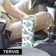 thumbnail image 6 of Pioneer Flower Floral Print Pattern 20oz Skinny Tumbler with Straw & Lid, Double Wall Vacuum Insulated Cup, Leak-Proof, Cup Holder Friendly, Hot 6H Cold 12H, 6 of 6