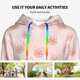 thumbnail image 4 of Disketp Cute Pig Face Womens Casual Hoodies Crew Neck Long Sleeve Sweatshirts Pullover Tops-XX-Large, 4 of 7