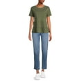 thumbnail image 5 of Time and Tru Women's Short Sleeve Peplum T-Shirt, 5 of 5