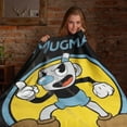 thumbnail image 4 of Cuphead Retro Mugman 45 x 60 Inch Fleece Throw Blanket, 4 of 4