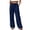 Blue #23, variant on Linen Pants Women Drawstring Wide Leg Pant 2026 Oversized Vacation Slacks Loose Fit Lightweight Casual Trousers with Pockets Green L