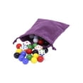thumbnail image 2 of AmishToyBox.com Game Bag of 24 Glass Marbles 16mm Diameter and 6 Dice for Aggravation Game, 2 of 3