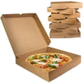 thumbnail image 1 of Cajas para Pizza MUMULULU de Papel Kraft 30x30x5 cm 8 unidades, 1 of 7