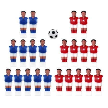 22 Pieces Foosball soccer Football Men Player Miniature Football Players Replacement Entertainment Parts Style 1