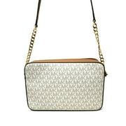 Michael Kors Michael Kors East West Crossbody Bag (Vanilla Womens Signature)
