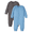 Blue & Dark Grey, variant on Gerber Modern Moments Baby Boys Outdoor Coverall, 2-Pack, Sizes 0M-24M