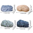 thumbnail image 3 of Popular!Maojin Almacenamiento de llaves de repuesto de rocas falsas, adorno decorativo de piedra para jardín, ocultador de llaves de rocas de aspecto real resistente al agua, 3 of 9