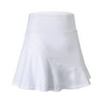 thumbnail image 2 of SWSMCLT Women's Mini Scooter Athletic Skort High Waisted Scooter Skirt Cute Yoga Fitted Aline Summer Dance Casual White Large, 2 of 4