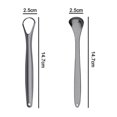 thumbnail image 5 of Ctmw Paquete de 2 raspadores de lengua, limpiador de lengua de acero inoxidable quirúrgico útil para adultos y niños, raspadores de lengua profesionales para reducir el mal aliento-plata- Sincero Electrónica, 5 of 5
