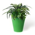 thumbnail image 4 of algreen olympus planter, self-watering planter, 14.5-in. height by 14-in., coarse ribbed texture, brownstone, 4 of 6