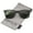 Black-Gold / Green, variant on zeroUV Unisex Super Flat Slim Metal Temples Square Flat Lens Horn Rimmed Sunglasses 51mm (Black-Silver / Smoke) - 51mm
