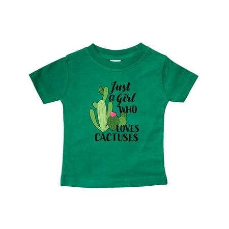 

Inktastic Just a Girl Who Loves Cactuses Gift Baby Girl T-Shirt