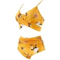 thumbnail image 2 of Women's Bikini Set-Criss Cross Bra+High Waist Brief,2 Pcs Sexy Bathing Suits Beachwear, 2 of 9