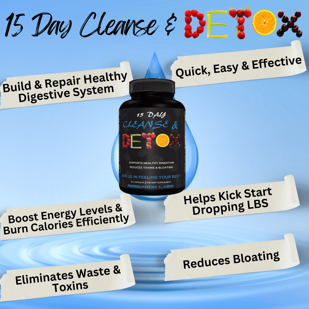 Research Labs 15 Day Colon Cleanse, Detox, Weight Loss