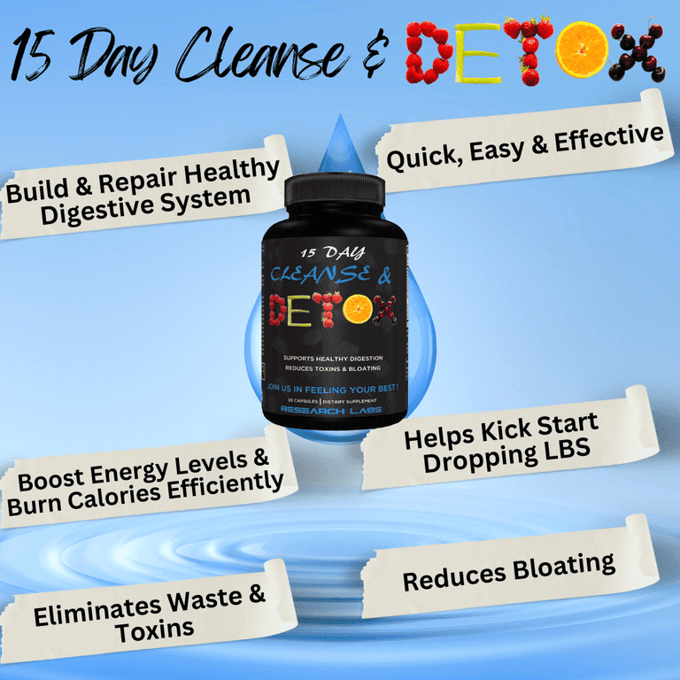 Research Labs 15 Day Colon Cleanse, Detox, Weight Loss