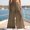 Coffee, variant on Women's Summer Boho Tiered Layered Ruffle Wide Leg Pants Elastic High Waist Flowy Maxi Beach Trousers