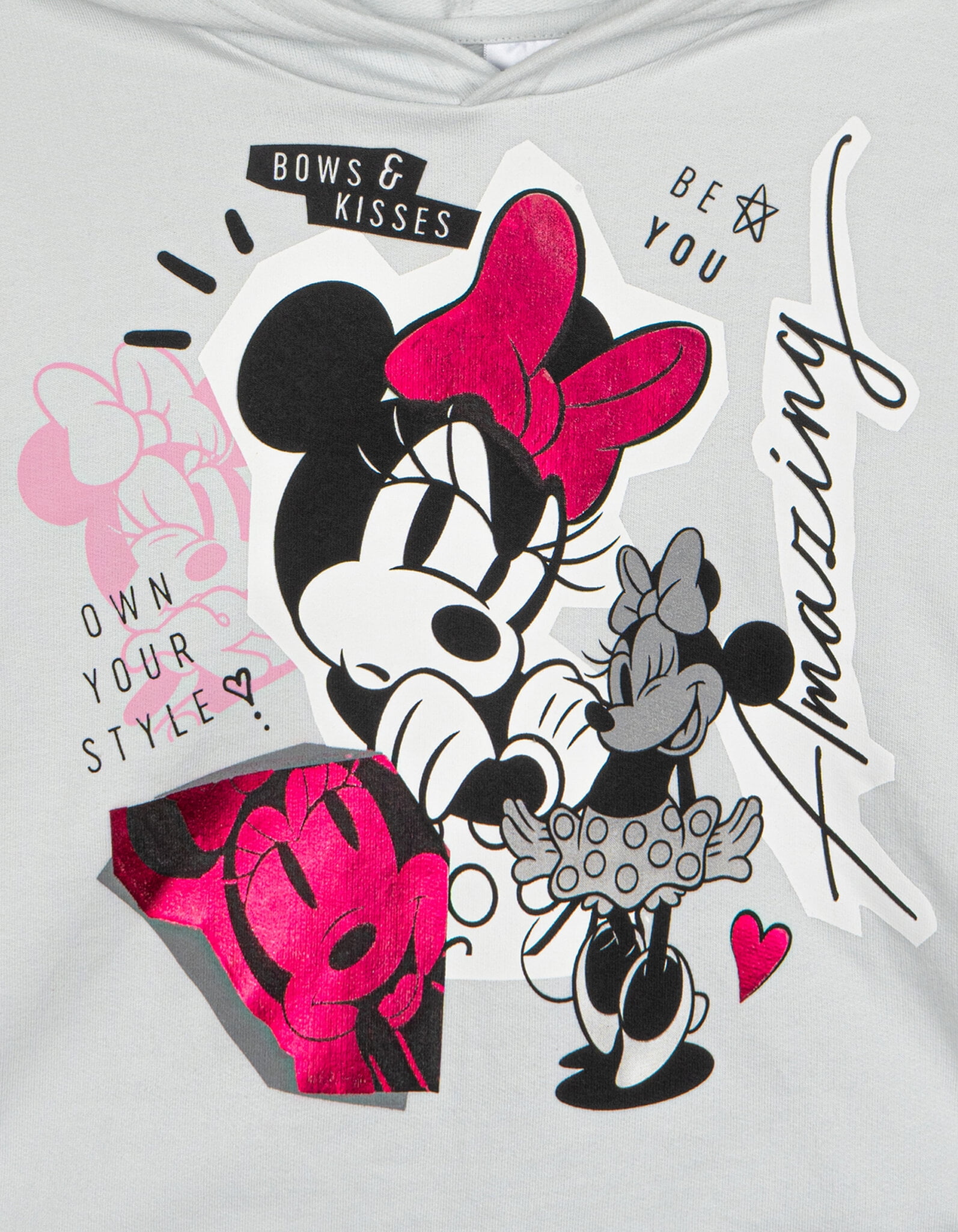 Disney Minnie Mouse Fleece Pullover Hoodie and Flare Leggings Outfit Set Toddler to Big Kid