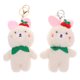 thumbnail image 3 of 2 Unids Conejito Llavero Llavero Peluche Anillo Llavero Encantador Tenedor de Llavero Bolsa Colgante, 3 of 6