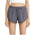 thumbnail image 3 of Athletic Shorts for Women 2 in 1 Elastic High Waist Lightweight Breathable Workout Gym Running Shorts with Pockets, 3 of 8