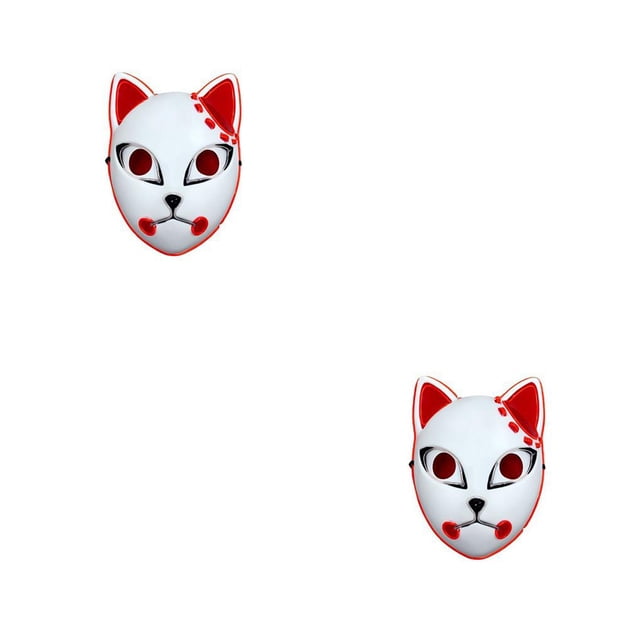 Naiovety Face Guard LED Party Cosplay Decoración facial brillante Disfraz de Halloween, Rosa Type1 NO1 Naiovety CBP182220