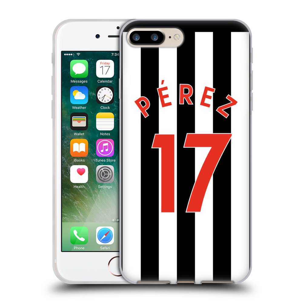 OFFICIAL NEWCASTLE UNITED FC NUFC 2017/18 HOME KIT 2 SOFT GEL CASE FOR