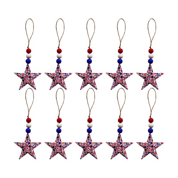 Patriotic Star Hanging Ornaments Independence Day Star Ornaments 4th of July Star Decoration Red White Blue Hanging Star Decoration for Independence Day Veterans Day Home Decoration Multipack