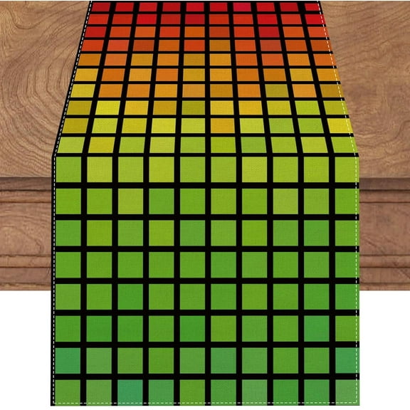 Linen 70s Disco Party Table Runner 71 Inches Long 1970s Dance Party Disco Theme Party 1980s 80s Hip Hop Party Decoration and Supplies for Table