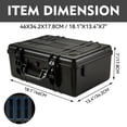 thumbnail image 2 of Hard Drive Case Fits 25-Bay Protection 3.5" HDD | High-Density Protective Foam | External Hard Drive Organizer Storage Box Travel Carrying Suitcase w, 2 of 7