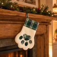 thumbnail image 6 of Cute Paw Shape Christmas Stocking For Gift Bag, Holiday Hanging Decor for Fireplace Mantel and Xmas Tree Gifts, 6 of 7