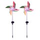 thumbnail image 1 of Paquete de dos Molino de viento solar Lámpara de tierra LED Jardín al aire libre Luz decorativa para césped Molino de viento solar giratorio Altura total 72 cm Material: PVC ANGGREK  Otros, 1 of 8