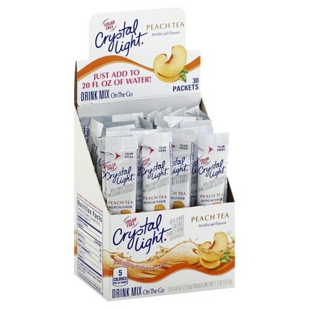 Crystal Light Flavored Drink Mix, Peach Tea, 30 .09oz (Best Crystal Light Flavors)