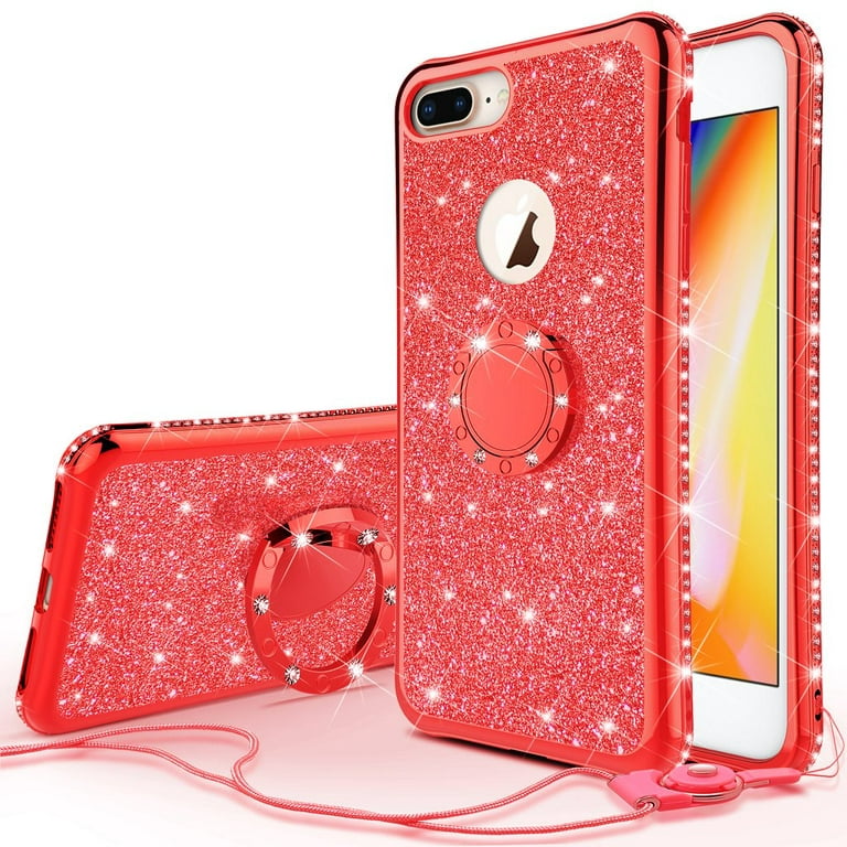 Unicorn Girl Shell Pattern Clear Bumper Glossy Rubber Silicone Phone Case  for iPhone 8 Plus / 7 Plus 7P(5.5 inch) - TPU Case - Guuds