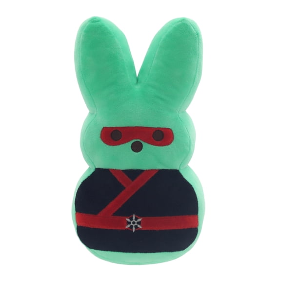 PEEPS® 12-Inch Dress-Up Bunny Plush Toy — Green Ninja