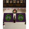 thumbnail image 3 of Garage Door Banner Cover 7 x 16 ft, Merry Christmas Wreath Buffalo Purple and Black Plaid Christmas Garage Door Decorations Holiday Christmas Backdrop Decor for Winter New Year Xmas Party, 3 of 6