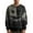 Gray, variant on Men's Crewneck Pullover Sweater with Halloween Inspired Face Print Comfortable Knit Top for Casual Wear