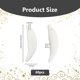 thumbnail image 2 of 60 colgantes de resina con forma de diente de lobo, diseño floral blanco, para collar, con dientes de animal., 2 of 6