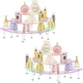 thumbnail image 1 of 3 Tier Acrylic Display Risers, Large Iridescent Perfume Organizer Stand for Women Man, Cupcake Stand Holder, Display Shelves for Cupcake, Figures, Dessert, Risers Display Stand for Organization 2 Pack, 1 of 7