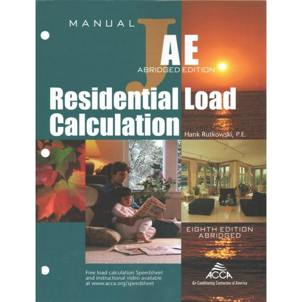 Residential Load Calculation Manual J - Walmart.com