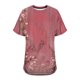 thumbnail image 3 of Tops Cortos para Mujeres, Cintura Plisada Cuello Redondo Tamaño Grande Camiseta de Manga Corta Top Casual Hecha de Estante de Imitación, Camisetas Casuales de Mujer, 3 of 6