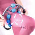 thumbnail image 2 of Muscle Massage Roller, 8 Wheels Portable Massager Muscle Roller, 360 Cellulite Massage,Blue, 2 of 5