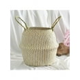 thumbnail image 2 of Seagrass Belly Basket Flower Plant Woven Storage Wicker Basket Pot Home Decor, 2 of 4