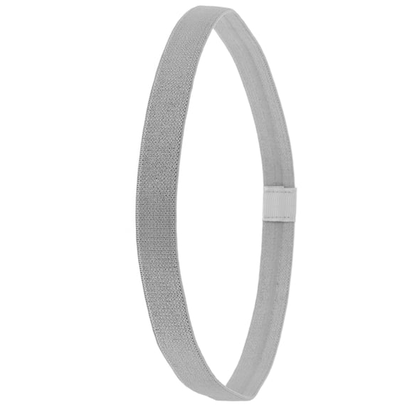 BESTYASH Men's Grey Polyester Sweatband Headband, Moisture-Wicking, Quick Dry, Comfortable Fitness Accessory, Size 1.0