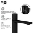 thumbnail image 4 of VIGO Halsey Single Handle Single-Hole Bathroom Faucet in Matte Black, 4 of 11