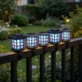 thumbnail image 6 of VMWMSSR Solar Powered Fence Post Lights,Waterproof Auto On Off Clip‑On Solar Lantern,Portable Outdoor Deck Railing Light For Patio Backyard Garden Yard Decoration(Colored Light-4.13"), 6 of 7
