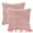 Pink, variant on Unique Bargains Faux Fluffy Zipper Closure Cushion Covers Throw Pillow Covers (2 Count) Dark Gray 18" x 18"