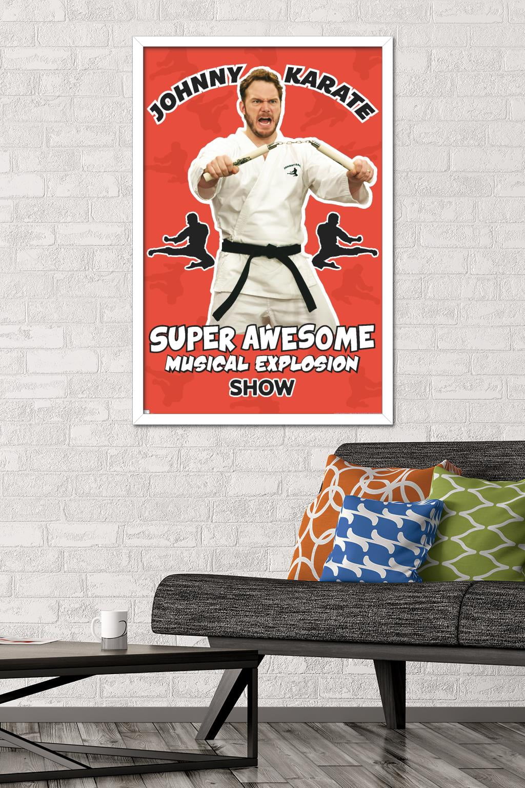 Parks and Recreation - Johnny Karate Wall Poster, 22.375" x 34" Framed