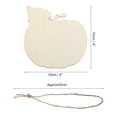 thumbnail image 2 of 10 Pcs Wooden Halloween Ornaments Paintable Wooden Pumpkin Crafts for Party Wedding Crafts Hanging Decorations, 2 of 6